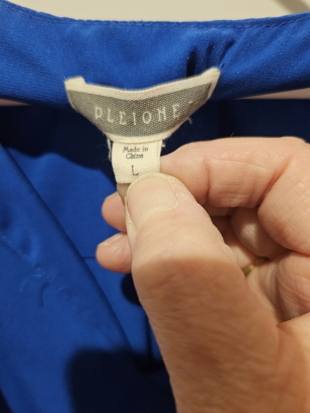 PLEIONE Royal Blue Dress Top